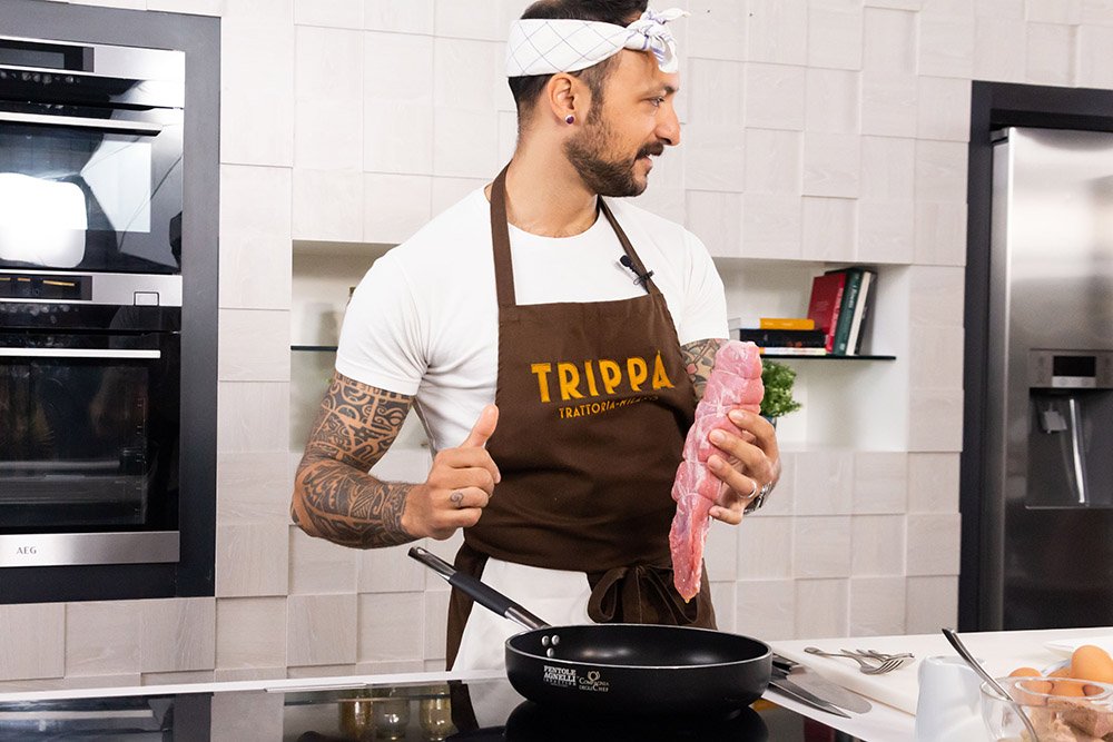 Diego Rossi chef ricetta Vitello Tonnato di Trippa
