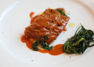 Trippa alle carote e agretti, la ricetta del ristorante Flora foto